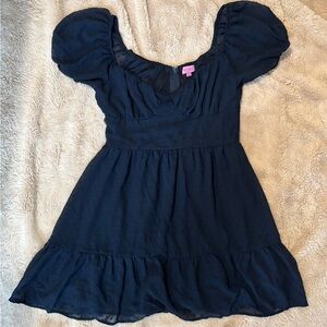 Navy Blue Mi Ami Short Dress